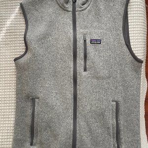 PATAGONIA Men’s Gray Vest Zip Closure Pockets Sweater Vest Size Large.